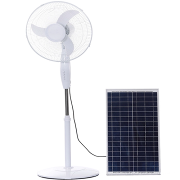 Mini ventilador solar de 16 pulgadas en casa